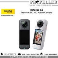 Insta360 X5 - Flagship Waterproof 8K 360 Action Camera | Dual 1/1.28" Sensors 8K 30fps | 72MP