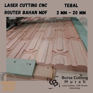 CNC Cutting Services Laser Router MDF Wood Material / Cutting MDF Material Brown Thickness 6MM 9MM 1