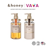 【JAPAN】&Honey Deep Moist Shampoo Hair Treatment Japan Anti Hanako Honey Shampoo and Conditioner Sham