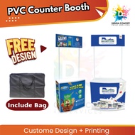 PVC Counter Booth / Promotion Counter Booth /Sampling Booth  + Printing (FREE Design)