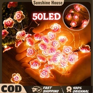 50 LED Sakura Series Lights Pink Bedroom Decoration Lights Home Decoration Lights