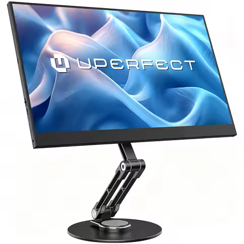 UPERFECT VESA Monitor Desk Mount Single Monitor Stands Freestanding Fits 12'' to 22'' Computer Scree