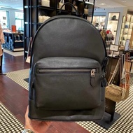 Coach 2854 New Men's Leather Commuter Simple Backpack full black