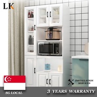 LK SSL Kitchen Cabinet Storage Cabinet Meal Side Solid Wood Cupboard Cupboard Wine Modern Simple Living Room Household Wall JP