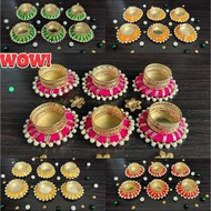 Set of 6  Deepavali  Decoration Designer Diya Tea light stand Ready stock fast delivery