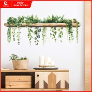 Small Fresh Green Plant Leaves Study Bedroom Living Room Wall Beautification Decorative Wall Sticker