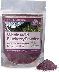 Wild Blueberry Powder -100% Whole Berry, Pesticide Free, 3oz, Not an Extract, Bilberry, Concentrate Or Juice Powder, Small, Woman-Owned Company