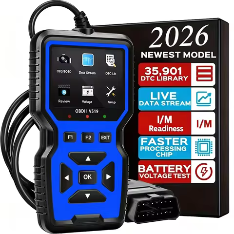 V519 Professional Obd2 Scanner - Usb-Powered Automotive Diagnostic Tool with Real-Time Data Stream, 