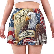 womens boxer shorts american flag eagle shorts lounge shorts for women comfy summer pajamas for wome