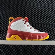 AJ9 Retro High-Top Retro All-Match Sports Basketball Shoes Men's Shoes Red White Yellow