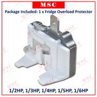 Fridge Overload Refrigerator Freezer Mini Bar PTC Compressor Protector Switch Peti Ais Sejuk 1/2, 1/3, 1/4, 1/5, 1/6HP