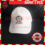 Topi Jaring Kemendesa SDGs Desa Logo Terbaru Topi SDGs Kemendesa - Harapan Mulya / 1 pcs