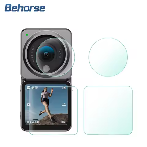 Tempered Glass Screen Protector Cover Case for DJI Action 2 Lens Protection Protective Film For DJI 