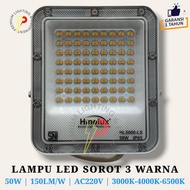 Lampu sorot led 50W 3000K 4000K 6500K flood light 100w 150W 200 WATT PUTIH KUNING Casing putih