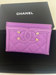 Chanel cardholder 薰衣草紫 light purple