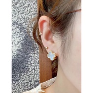 Clover Earrings Medium 1.5cm Ear Buckle 925 Silver Needle Anti Allergy Ear Buckle