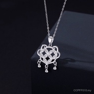 Zircon Safe Lock Sterling Silver Shipping New Chinese Style Birthday Gift Clavicle Chain 999 Sterlin