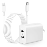 70W USB C Charger, GaN Charger PD USB C 2 Ports Power Adapter Foldable Compatible with MacBook Pro/A