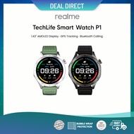 Techlife Smart Watch P1 | AMOLED Display | 5ATM Water Resistance | GPS Tracking