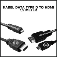 Data Cable New Type D To HDMI Converter Cable/