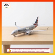 Boeing 737-800 American Airlines Paper Model Assembly Kit 1/100 Scale High Quality Paper - Mohinhgia