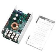 2X USB Car Fast Charger Buck Module 24V/12V to 5V 5A 4 Port USB Converter ForTruck Bus Power Driving