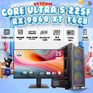 SETCOM+MONITOR BONMECOM2 ครบเซ็ตพร้อมจอ DDR5/ CPU CORE ULTRA 5 225F/ RX 9060 XT 16GB / Case เลือกแบบ