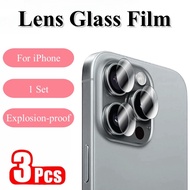 3Pcs Tempered Glass Camera iPhone 17 16 15 14 13 12 Pro Max 17 Air 16 15 14 Plus ProMax 16E 13 12 Mi