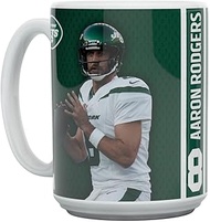Great Branding Aaron Rodgers Motion New York Jets NFL Mug 450 ml