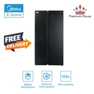 Midea MSS-582WEGBI 580L Side By Side Refrigerator / Fridge / Peti Sejuk