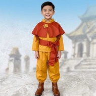 AVATAR AANG COSTUME FOR/ CHILDREN ANIME COSTUME CHILDREN'S COSPLAY COSTUME FOR/ BOYS CHILDREN'S PHOT