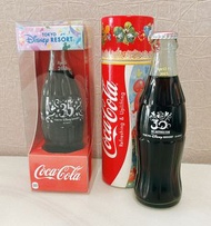 Coca Cola x Disney Tokyo 30 週年 玻璃樽裝可樂 + Coca Cola x Disney Tokyo 35 週年 玻璃樽裝可樂