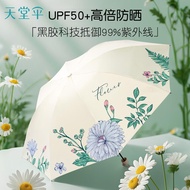 New Product Paradise Umbrella Vinyl Sunscreen Folding Light Small Portable Ultraviolet-Proof Sun Umb