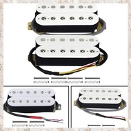 (MDQS) Electric Guitar Humbucker Pickups Alnico V Pickup White