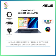 Asus Laptop VivoBook 15X OLED A1503Z-AL1416WS 15.6'' FHD Quiet Blue ( I5-12500H, 8GB, 512GB SSD, Intel, W11, HS )
