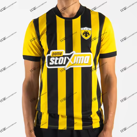 2025-26 AEK Athens Greece New Arrival 3D Printed Soccer Jersey Home Away T-Shirt Adults KIDs Casual 