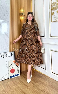 COD || Dress Monna Annisa || Dress Rayon Motif Panjang Terbaru || Daster Panjang Wanita Kekinian Vir
