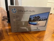 HP 24w with Audio Monitor Screen