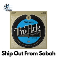 D'Addario EJ46C Hard Tention Composite Core Classical Guitar Strings (EJ-46C / EJ 46C / Daddario Cla