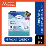 Tena PROskin Adult Pants Plus Size M 9's (80-110cm / 31-43 inches) [6 Packs/Carton]