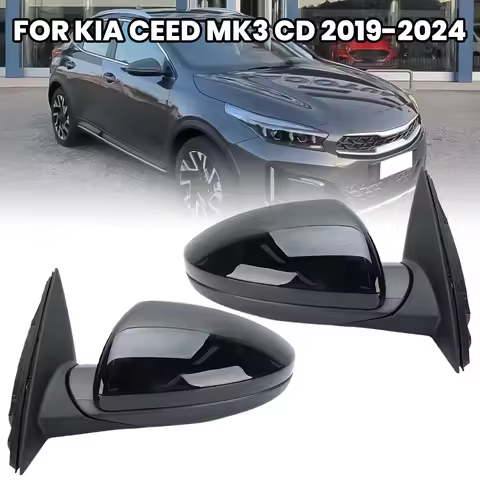 5 Pins Rearview Mirror Assembly For Kia CEED MK3 CD 2019 2020 2021-2024 Black Manual Folding Heated 