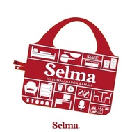 MERAH Selma 58X12X66 Cm Folding Bag - Red and White