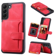 Wallet Flip Cover for Samsung Galaxy S20+ S21+ S21FE S20FE Shockproof  Case Galaxy S20 S21 Ultra PU Leather Case Holder