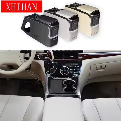 Car Center Console Armrest Box with Refrigerator & Storage for Toyota Previa/Estima/Tarago/acr50, Or