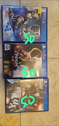 PS4 遊戲光碟 三國/仁王2/鬼泣