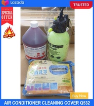 Air Conditioner Cleaning Cover Q532 (for 10 To 15hp) &amp; 4 Litre Chemical Cleaner &amp; 2 Litre Deluxe Pressure Pump SET