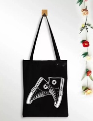 [Toko Uci] Tote Bag Wanita Korea Sepatu // Pakai Resleting // Tas Tote Bag Murah [Bisa COD]