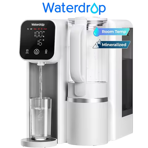 Waterdrop M6SL Mineral Reverse Osmosis System Countertop Water Filter, 8-Stage, 3:1 Pure to Drain