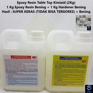 Epoxy Resin Table Top - 2 Kg - Epoxy Resin Meja Table Top - Resin Lycal 1011 - Kerajinan Tangan - LV