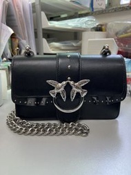 Pinko燕子包 黑色鏈條包